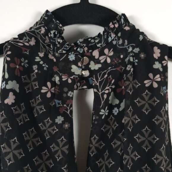 NWT TED BAKER LONDON Marcila Hazel High Neck Wide Leg Floral Jumpsuit Sz 1(S) - Picture 10 of 16